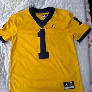 Jordan Yellow and Navy Men's Jersey